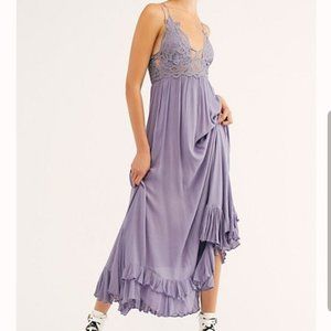 Free People Adella Maxi Slip Dress in Slate